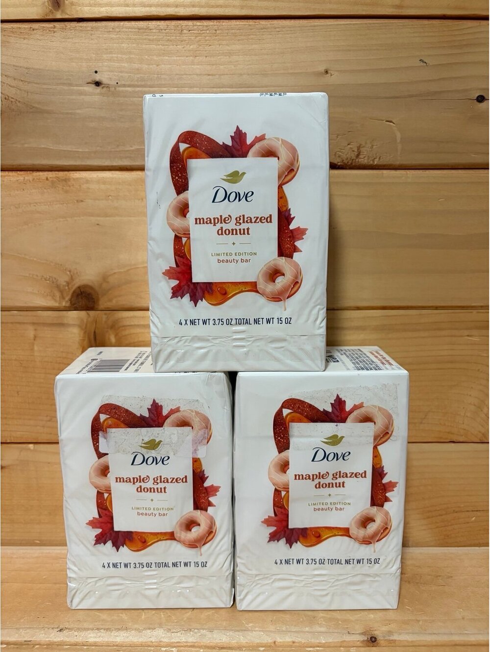 Dove Limited Edition Holiday Treat Bar Soaps Maple Glazed Donut 12 Pack 45 oz
